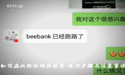如何在比特派购买能量：操作步骤与注意事项