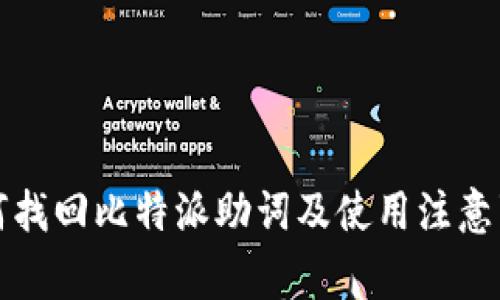 如何找回比特派助词及使用注意事项