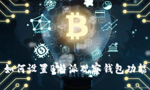 如何设置B特派观察钱包功能