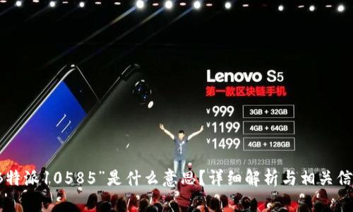 “B特派10585”是什么意思？详细解析与相关信息